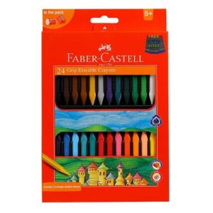 Faber-Castell Grip Erasable Crayon Set