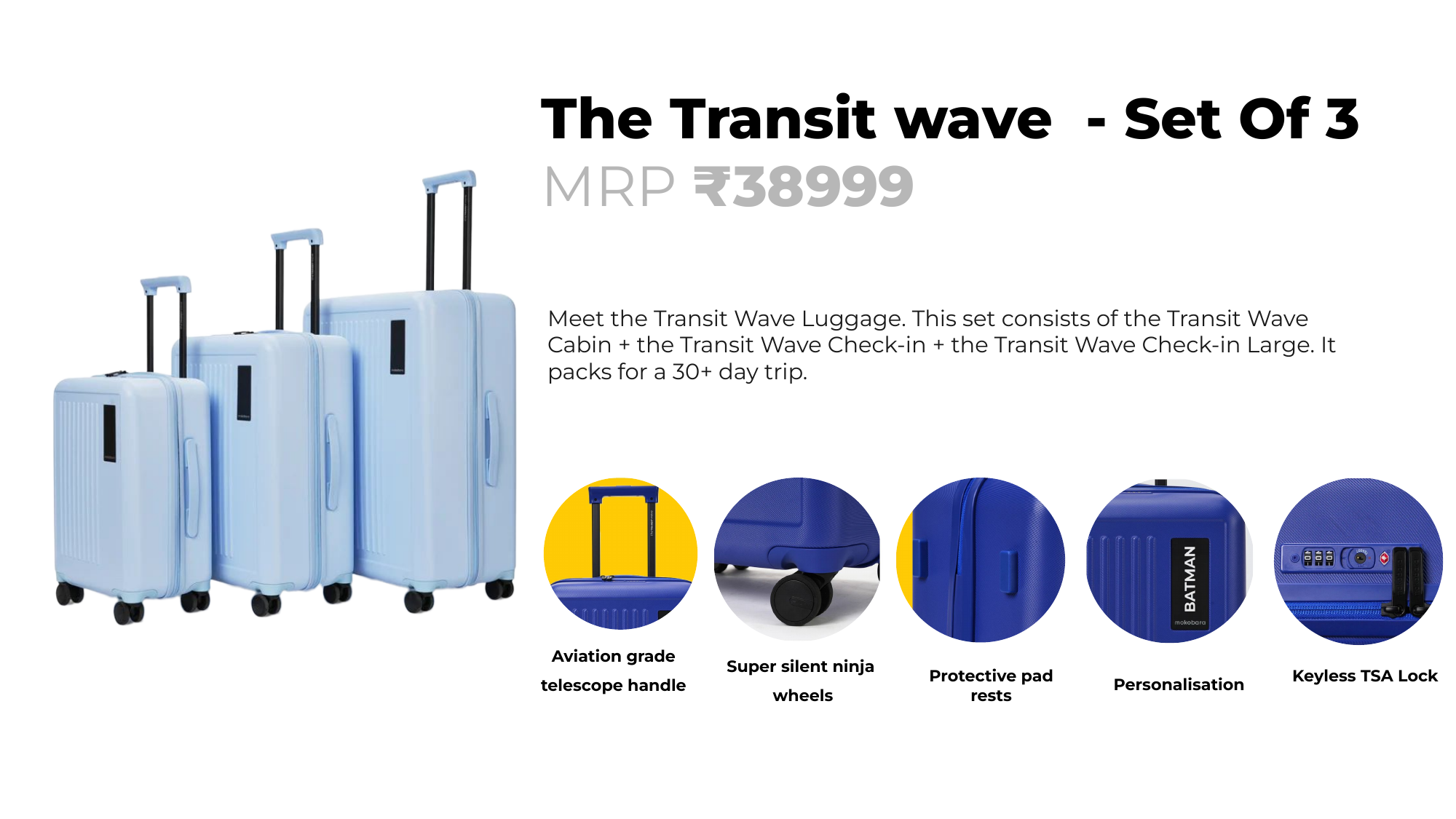 Transit Wave — Set of 3