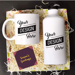 Festive Gift Hamper - (Coffee MugBottleCard)
