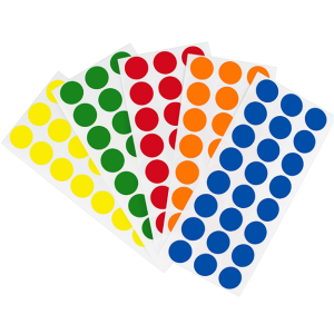 Round Color Coding Labels Circle Dot Stickers