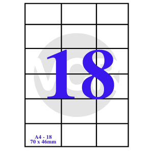 Sticker Label White Self Adhesive MPL-18