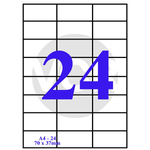 Sticker Label White Self Adhesive MPL-24