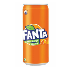 Fanta Soft Drink - Orange Flavoured, Refreshing, 300 ml Can