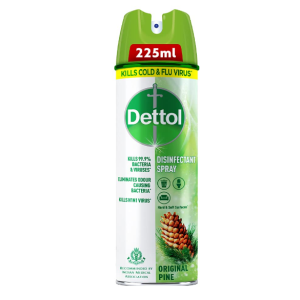 Dettol Disinfectant Sanitizer Spray Original Pine, 225ml